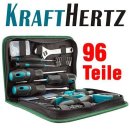 KRAFTHERTZ Premium Werkzeugbox Werkzeugtasche 96 Teile...