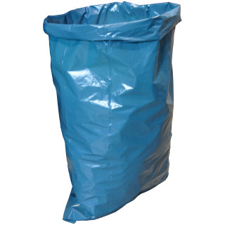 1 Rolle blaue Müllsäcke 120 Liter mit einer Stärke von 39 my und Größe 70x110cm