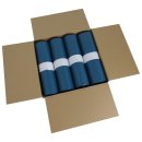 40 Rollen (4 Kartons) blaue Müllsäcke 120 Liter mit einer Stärke von 39 my und Größe 70x110cm