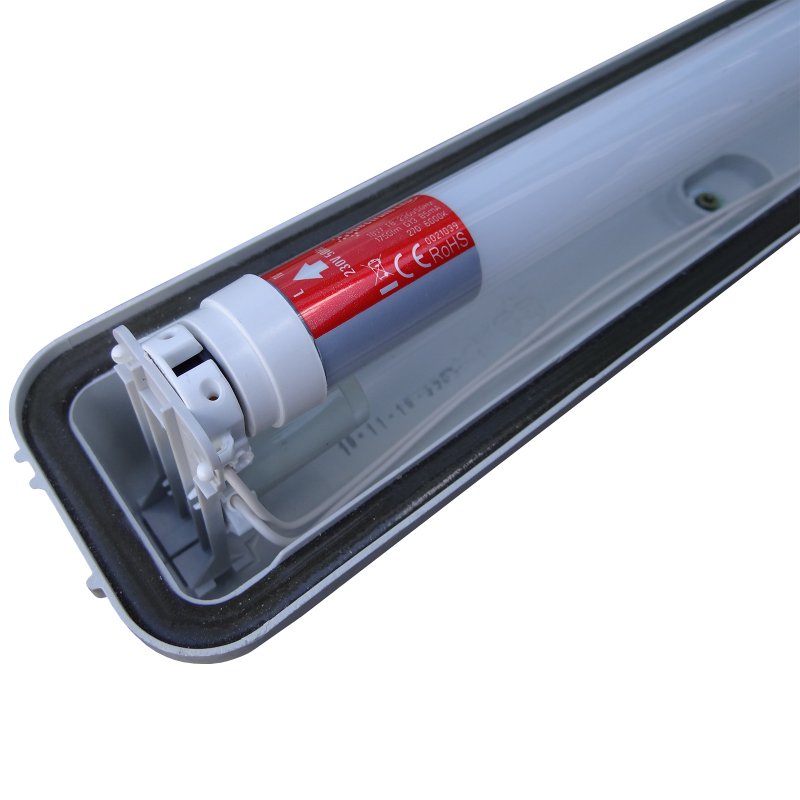 Lichtfarbe:Kaltweiß LEDVero 1x SMD LED Röhre/Tube Leuchtstoffröhre T8 G13 transparent Abdeckung 120 cm 18 W 1800lm- montagefertig 