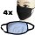 4 Mundschutzmasken wiederverwendbar Mundschutz Communitymaske waschbar Atemmaske