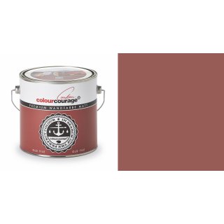2,5 Liter Colourcourage Premium Wandfarbe Old Tile Rot Dunkelrot | L709449L08 | geruchslos | tropf- und spritzgehemmt