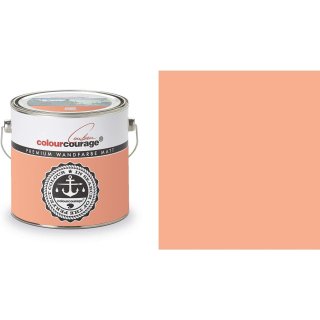 Hossis Wholesale 2,5 Liter Colourcourage Premium Wandfarbe Terra de Siena Orangebraun | L719778618 | geruchslos | tropf- und spritzgehemmt