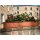 Blumenkasten Balkonkasten Pflanzkasten Terracotta mit Bewässerungssystem und Balkonkasten Untersetzer 100cm