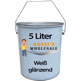 5 Liter Premium Bootslack | Yachtlack | Schiffslack | Bootsweiß Weiß | made by Wilckens
