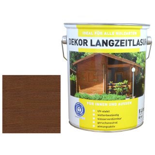 3 x 5 Liter Premium Holzlasur LF | Holzschutzlasur | Feuchteschutz | Palisander | made by Wilckens