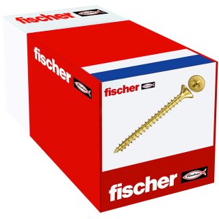 1000 Fischer 653036 Spannplattenschrauben Holzschrauben Schrauben 3,0 x 16 PZ1 verzinkt mit Vollgewinde