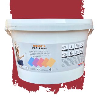 2,5 Liter Premium Klasse 1 Wandfarbe Neverending Love | Rot | tropf- und spritzgehemmt | hochdeckend | geruchslos | Edelmatt