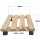 10x Rolluntersetzer eckig Pflanzroller 30x30 cm - max. 120 kg Traglast - aus Buchenholz - Stabil & robust - Für Pflanztöpfe, Möbel & schwere Gegenstände