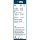 Bosch Scheibenwischer Rear H595, Länge: 280mm – Scheibenwischer für Heckscheibe