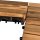 Hossis Wholesale - 40 Holzfliesen Balkon, 3,6m² Bodenbelag aus Akazienholz 30x30cm, Klickfliesen Mosaik, Fliese für Garten Terrasse Balkon (40 Stück)