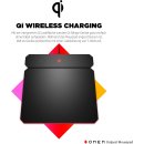 OMEN Outpost Gaming Mauspad (kabelgebunden, Wireless QI Charging, RGB-Beleuchtung) schwarz, 345 x 340 x 9,5 mm