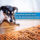 BonAura® Canis Backmatte für Hundekekse mit Rezepten (1cm) | Silikon Backform für gesunde Leckerlis | Inklusive Teigschaber