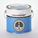 2,5 Liter Colourcourage Premium Wandfarbe Côte dAzur Babyblau Blau | geruchslos | tropf- und spritzgehemmt